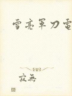 雪亮军刀电视剧