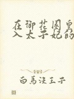 在御花园皇上进入太子妃的小说