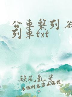 公车系列 欲望列车txt