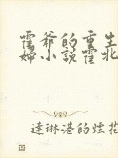 霍爷的重生小媳妇小说霍北江