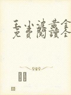 王小波黄金时代免费阅读全文