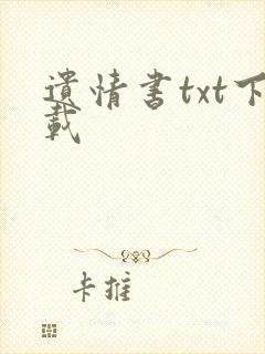 遗情书txt下载