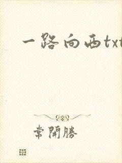 一路向西txt