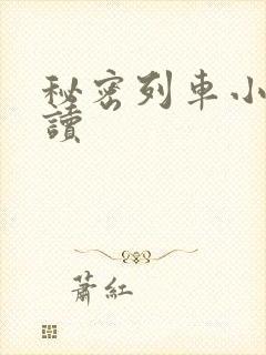 秘密列车小说阅读