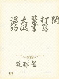 温太医打开眉庄的腿书写