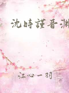 沈时谨晋渊小说