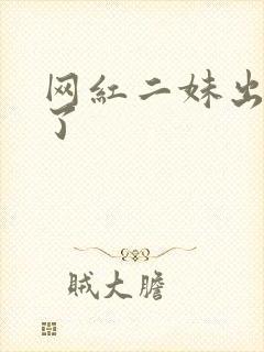 网红二妹出啥事了