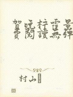 贺晚柠霍景潇免费阅读无弹窗