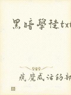 黑暗学徒txt