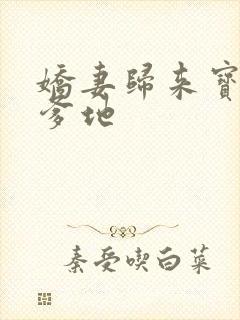 娇妻归来宝贝叫爹地