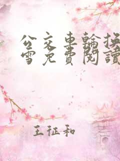 公交车轮换C程雪免费阅读