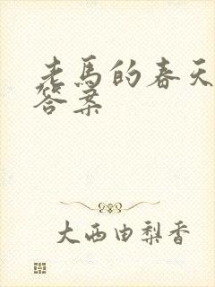 老马的春天阅读答案