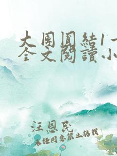 大团圆结1一6全文阅读小说
