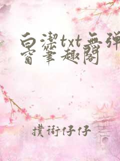 白洁txt无弹窗笔趣阁