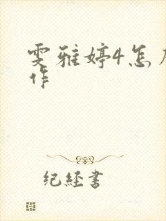 雯雅婷4怎么操作