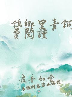 锦乡里青铜穗免费阅读