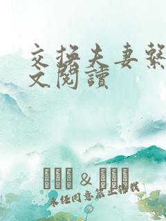 交换夫妻系列全文阅读