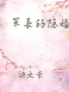 军长的隐婚娇妻