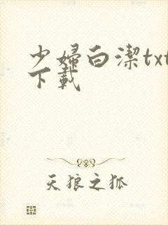 少妇白洁txt下载