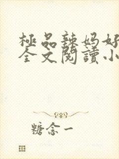 极品辣妈好v5全文阅读小说