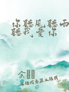 你听风听雨却不听我爱你