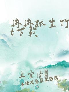 冉冉孤生竹txt下载