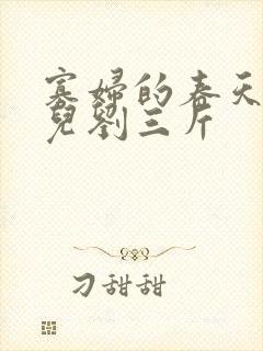 寡妇的春天白花儿刘三斤