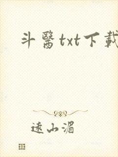 斗医txt下载