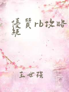 优质rb攻略系统