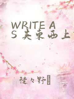 WRITE AS 夹东西上课