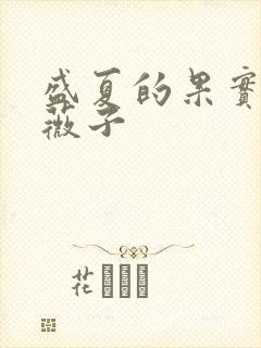 盛夏的果实 小薇子