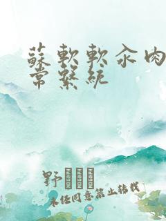 苏软软汆肉的日常系统