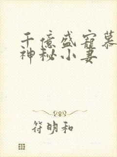 千亿盛宠慕少的神秘小妻