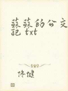 苏苏的公交车日记 txt