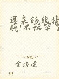 迟来的亲情太轻贱!不稀罕了