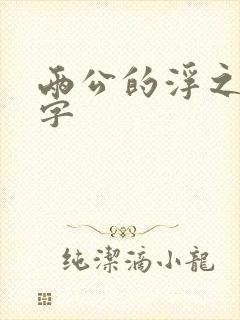 两公的浮之手中字