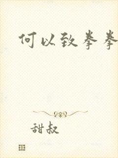 何以致拳拳番外