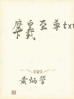 魔皇至尊txt下载