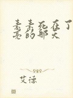 素素死在了最漂亮的那天