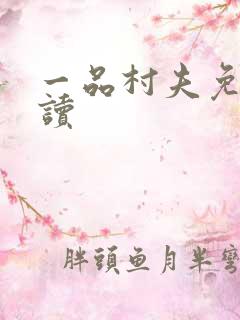 一品村夫免费阅读
