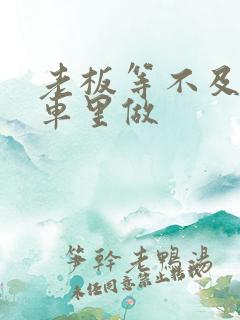 老板等不及了在车里做