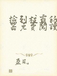 捡到校霸的遥控器免费阅读