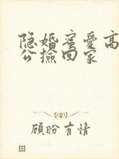 隐婚蜜爱高冷老公捡回家