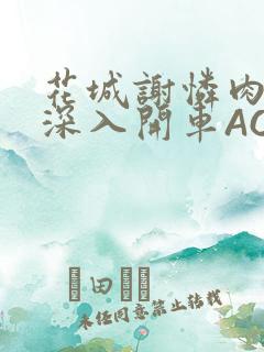 花城谢怜肉车长深入开车AO3