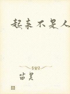 起来不是人