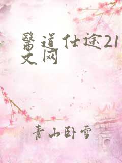 医道仕途21中文网