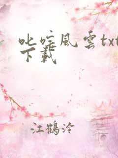 叱咤风云txt下载