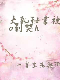 大乳秘书被cao到哭h