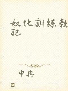 奴化训练教程日记