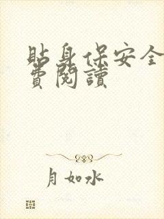 贴身保安全文免费阅读
